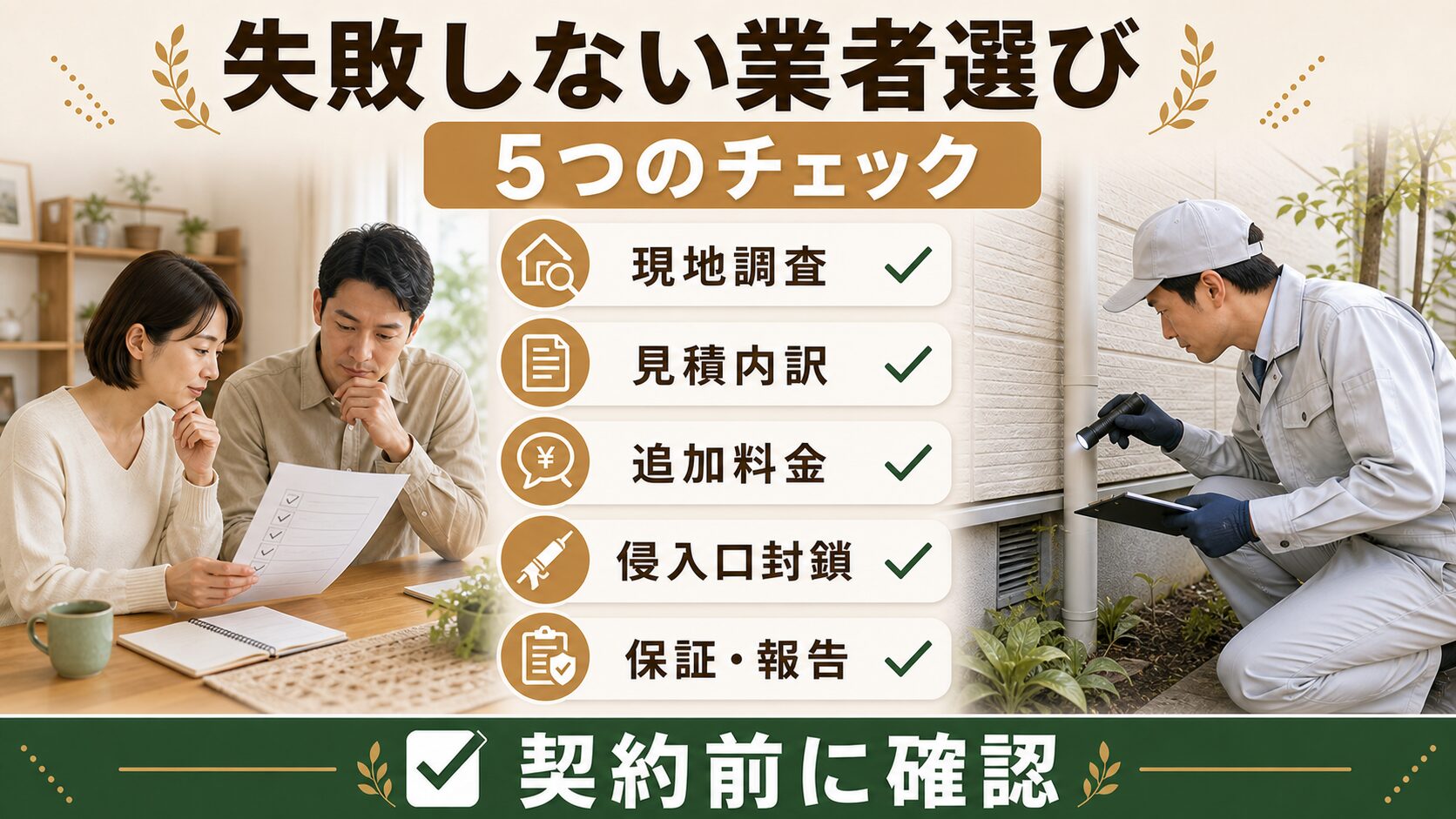 失敗しない！島根県でネズミ駆除業者を選ぶ5つのポイントの解説画像