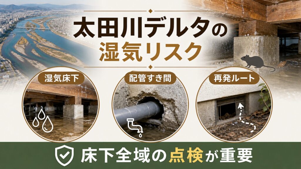 広島特有の地形（太田川デルタ・沿岸部）への施工実績を確認するポイント