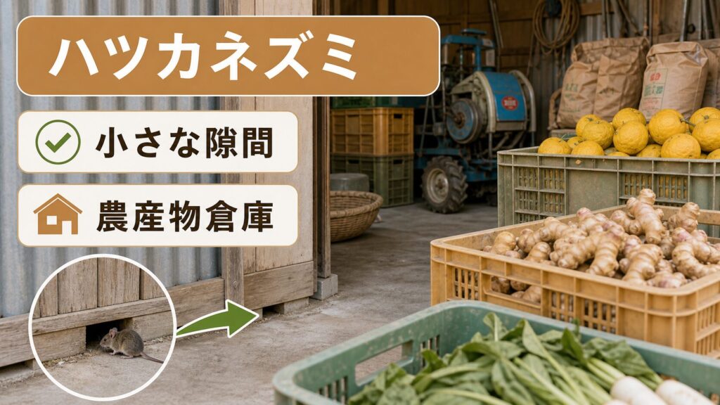 農業倉庫・農作物保管庫でハツカネズミが繁殖しやすい理由