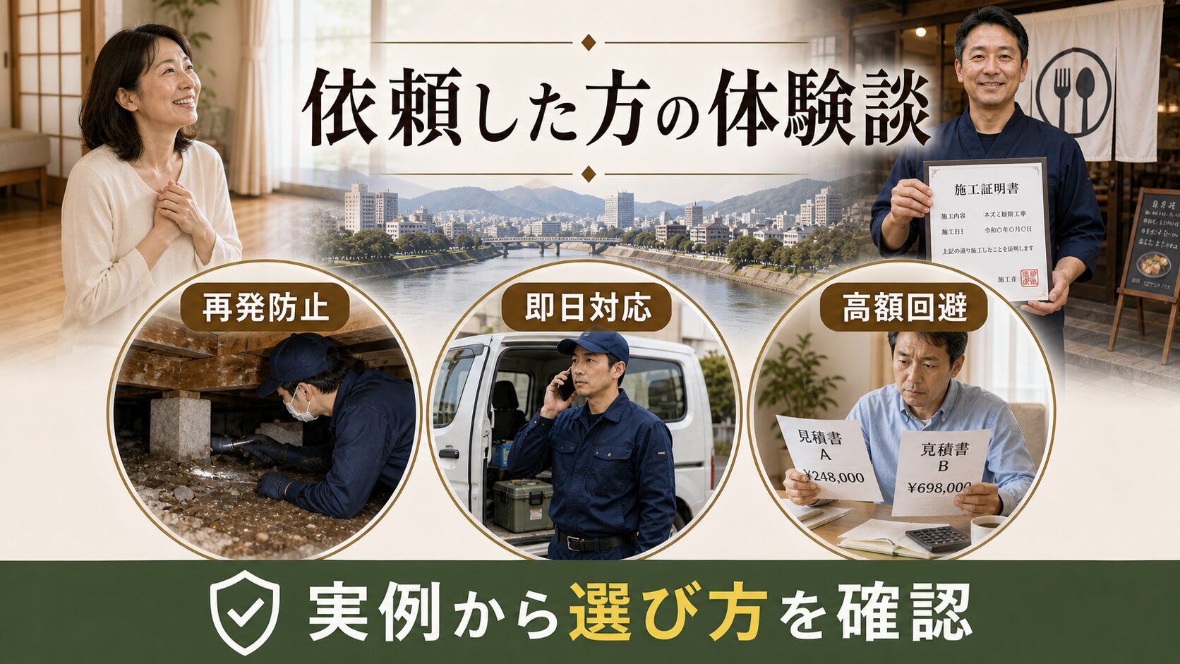 口コミ・評判から選ぶ!兵庫県のネズミ駆除業者の評価比較