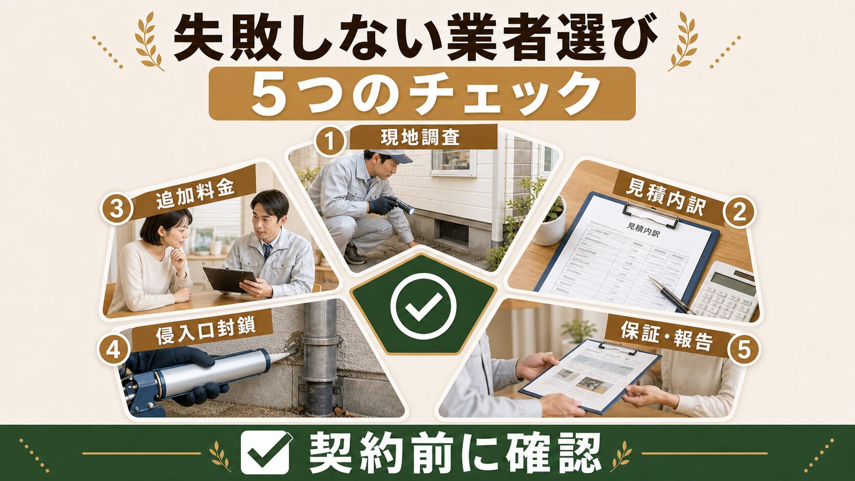 失敗しない！広島県でネズミ駆除業者を選ぶ5つのポイントの解説画像
