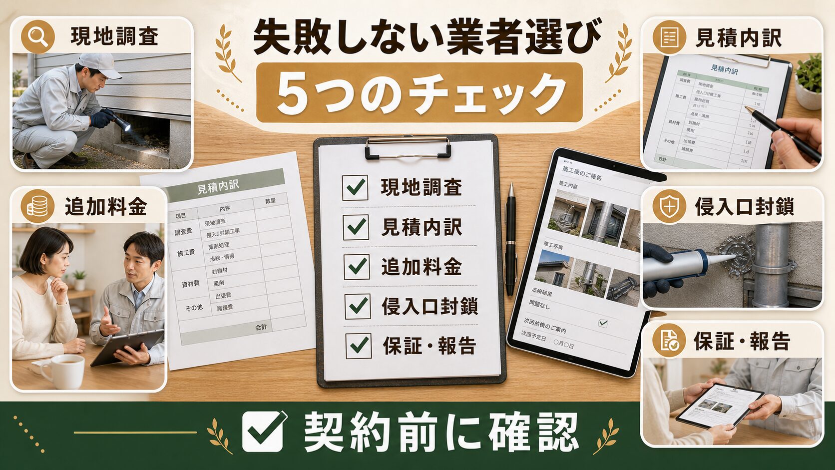 口コミ・評判から愛媛県のネズミ駆除業者を選ぶポイント