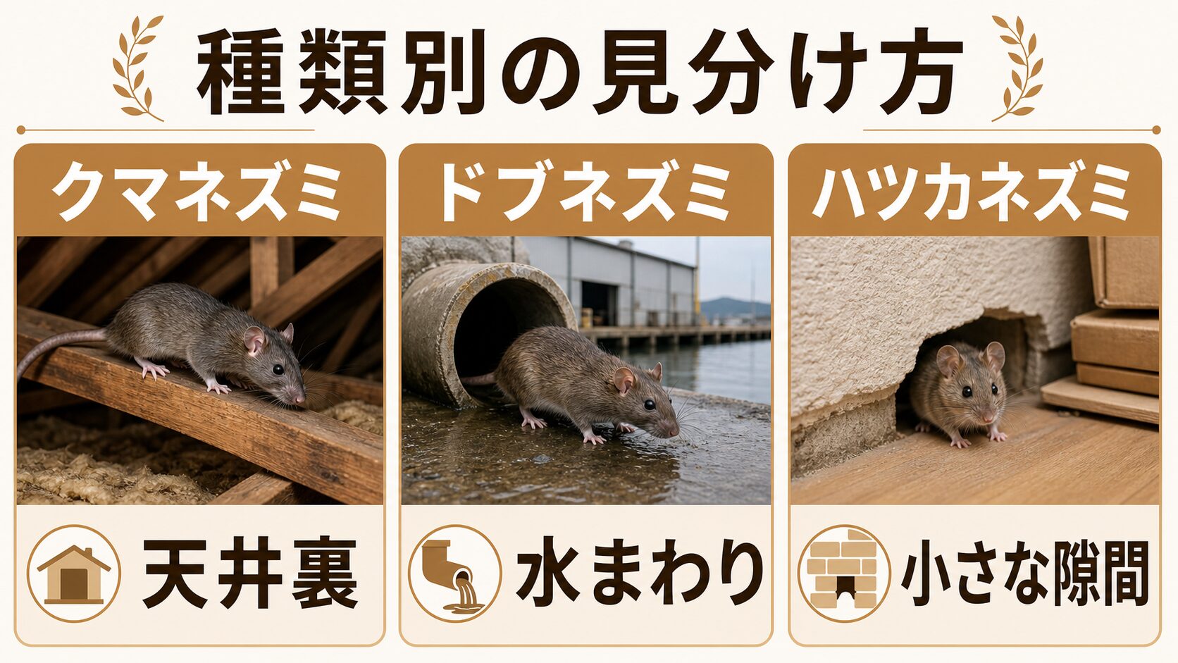 札幌市で見られるネズミの種類と被害パターン