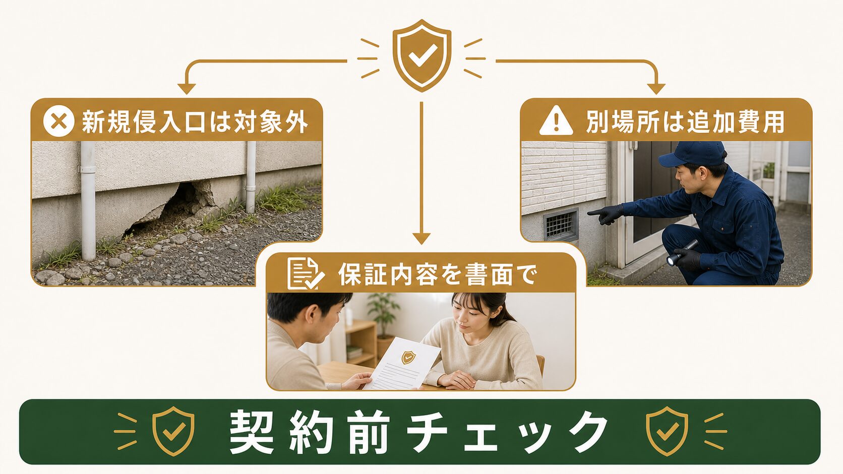 「最長5年」か「最長10年」か。害獣セーフガードの保証、動物種で変わる年数を整理のイメージ