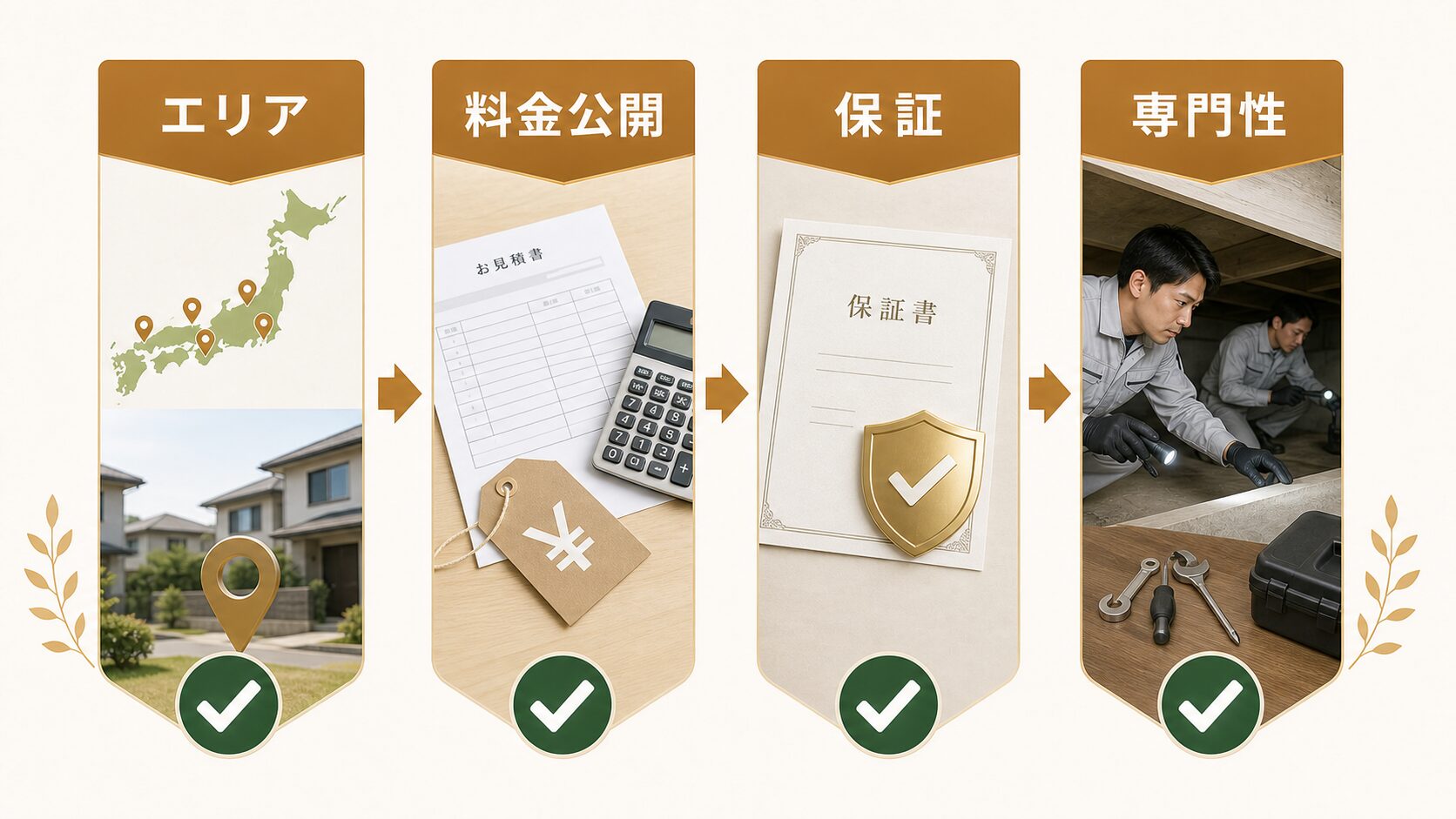 アサンテと専門業者、どちらを選ぶべき？4項目で比較のイメージ