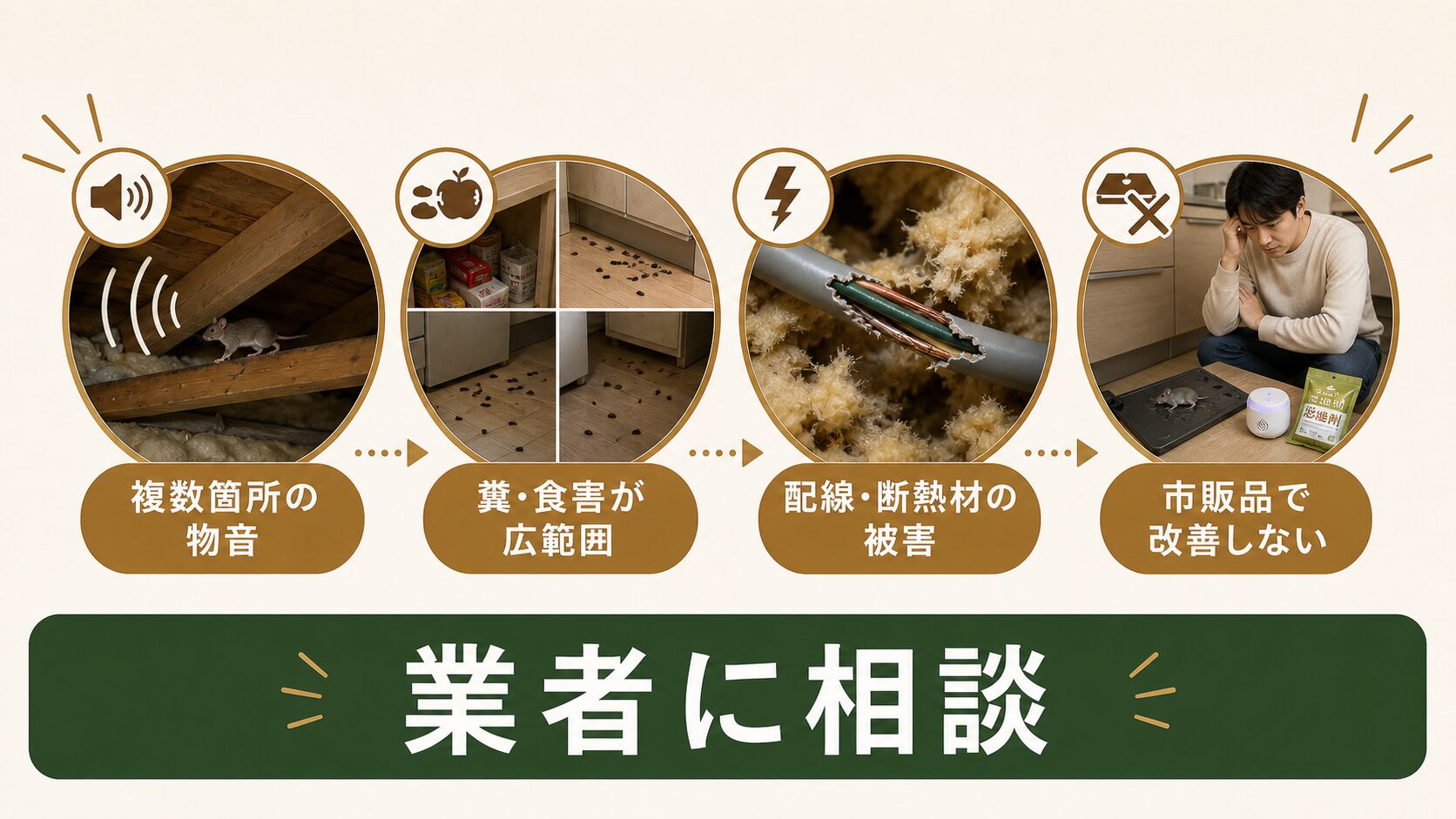 自己流の対策で大丈夫？プロに相談すべき4つのサインのイメージ