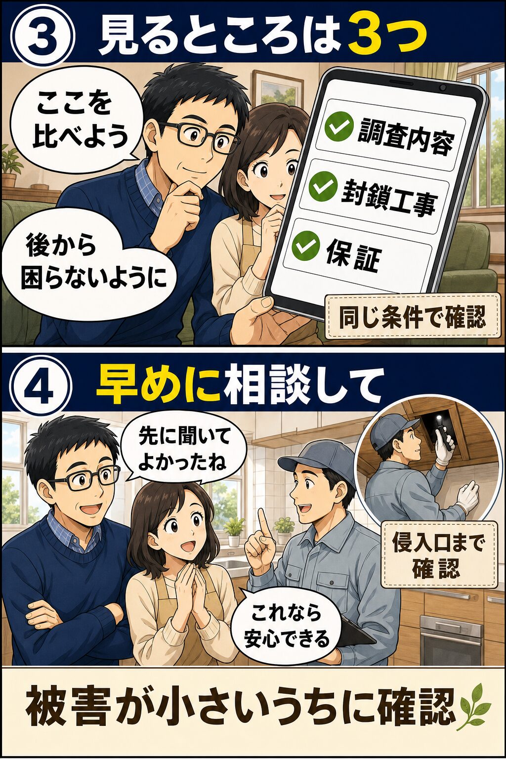 沖縄県のネズミ被害を早めに相談する流れの漫画2
