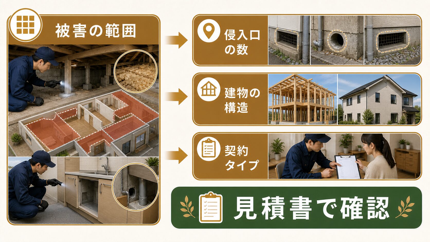 クリーン計画プロープルのネズミ駆除料金のイメージ