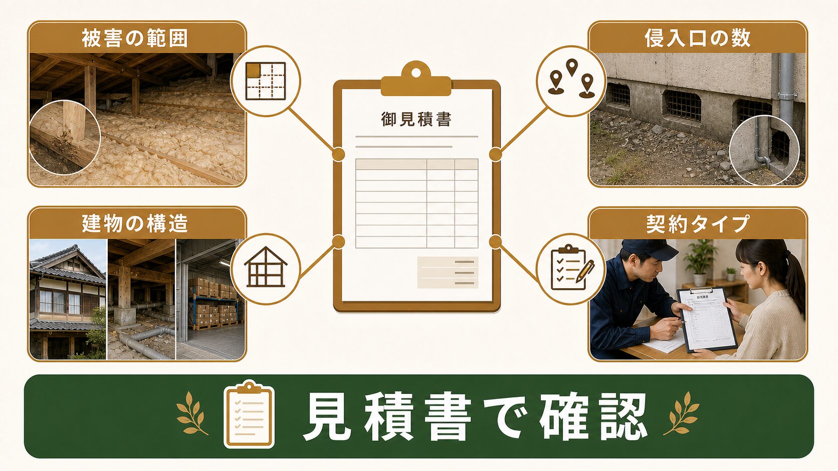 駆除のまっちゃんの料金のイメージ