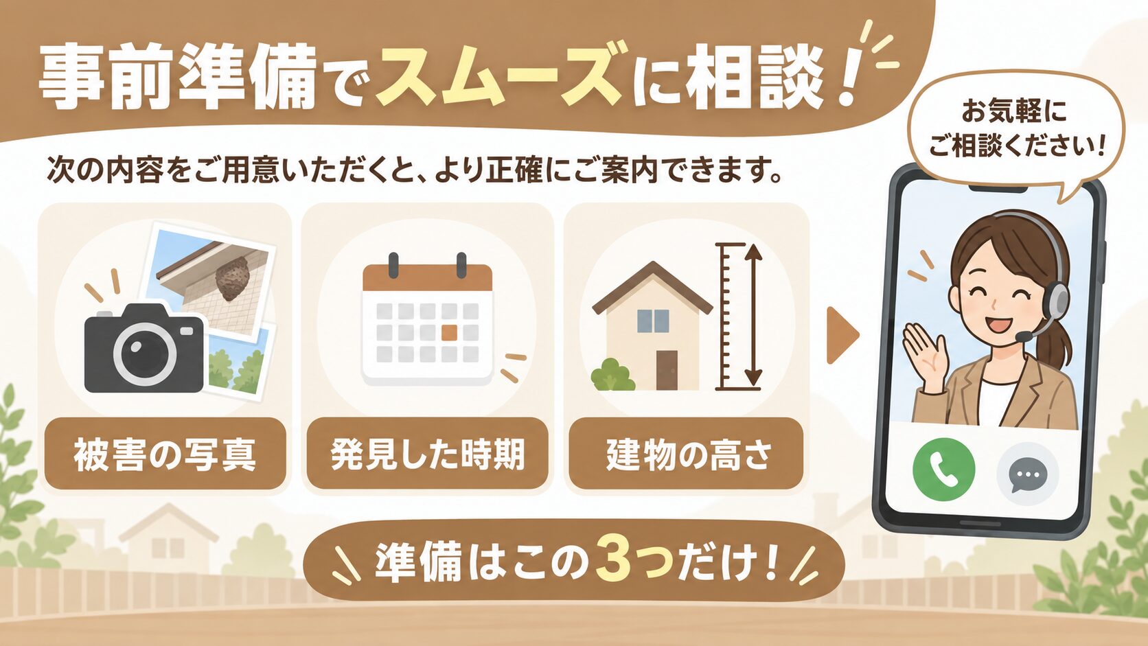 業者に相談する前に準備しておきたい情報
