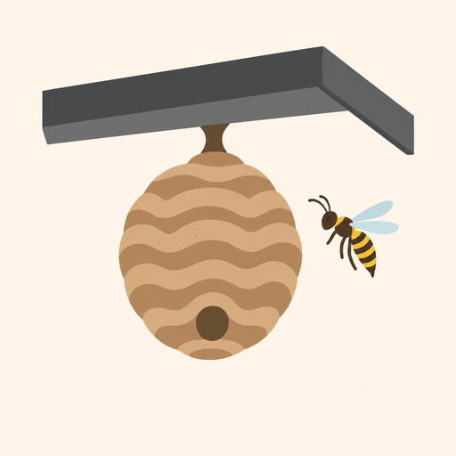 ハチの巣を表すイラスト